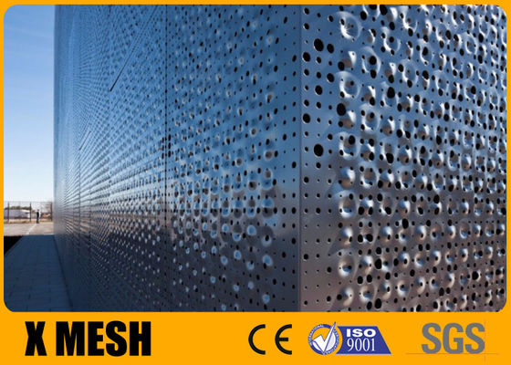 건축 벽을 위한 55% 열려있는 알루미늄 관통되는 금속 메시 장 1x2m