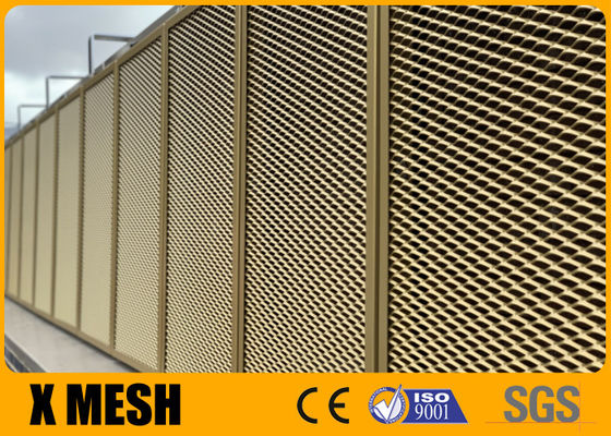 너비 1000mm 아연 도금 평평한 확장 금속 메쉬 ASTM F2548